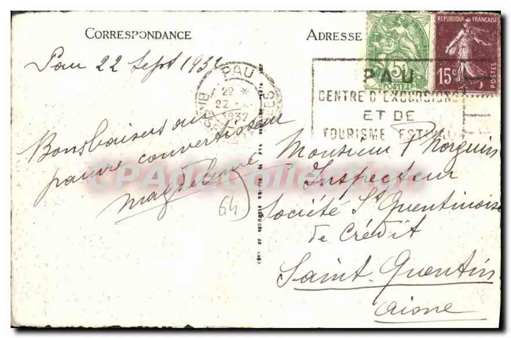 Pau Antigo — Castelo de Pau — LL - Verso
