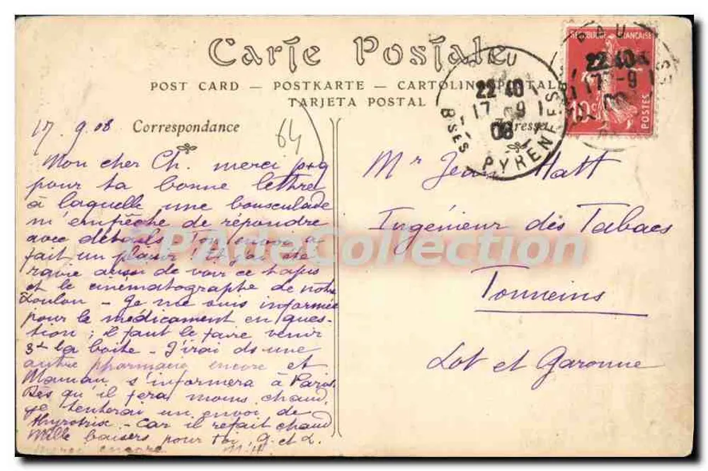 PAU — La Puerta de la Basse-Ville — ND Fot. n° 141 - Reverso