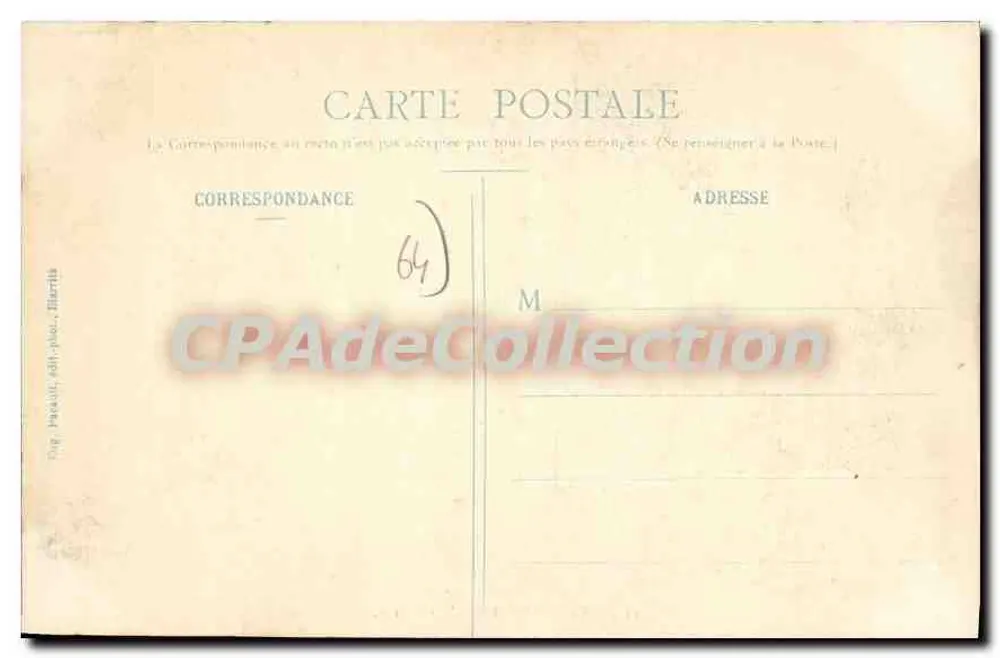 Bayonne - Las Avenues Marinas — Tarjeta postal antigua de Colección, n°11 - Reverso