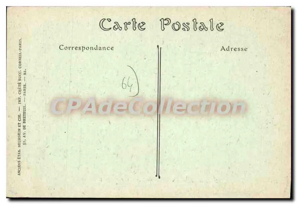 Biarritz — Allgemeiner Blick auf die Avenue de Bayonne — Verlag J.P. n°340 - Rückseite