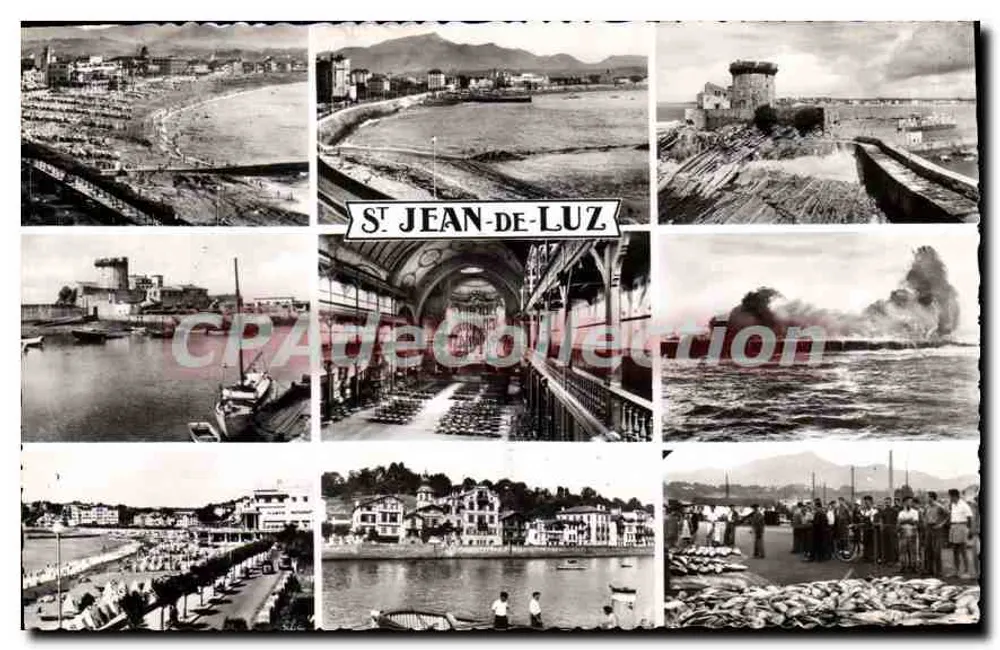 St Jean-de-Luz — vista panorâmica — L. Chatagneau, 92, Cour-Victor-Hugo, Bordeaux - Frente