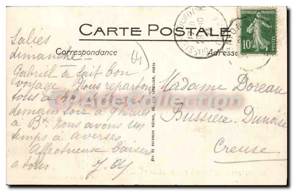 Salies-de-Béarn — O Estabelecimento Termal — Edição das Galerias da França, n°25 - Verso