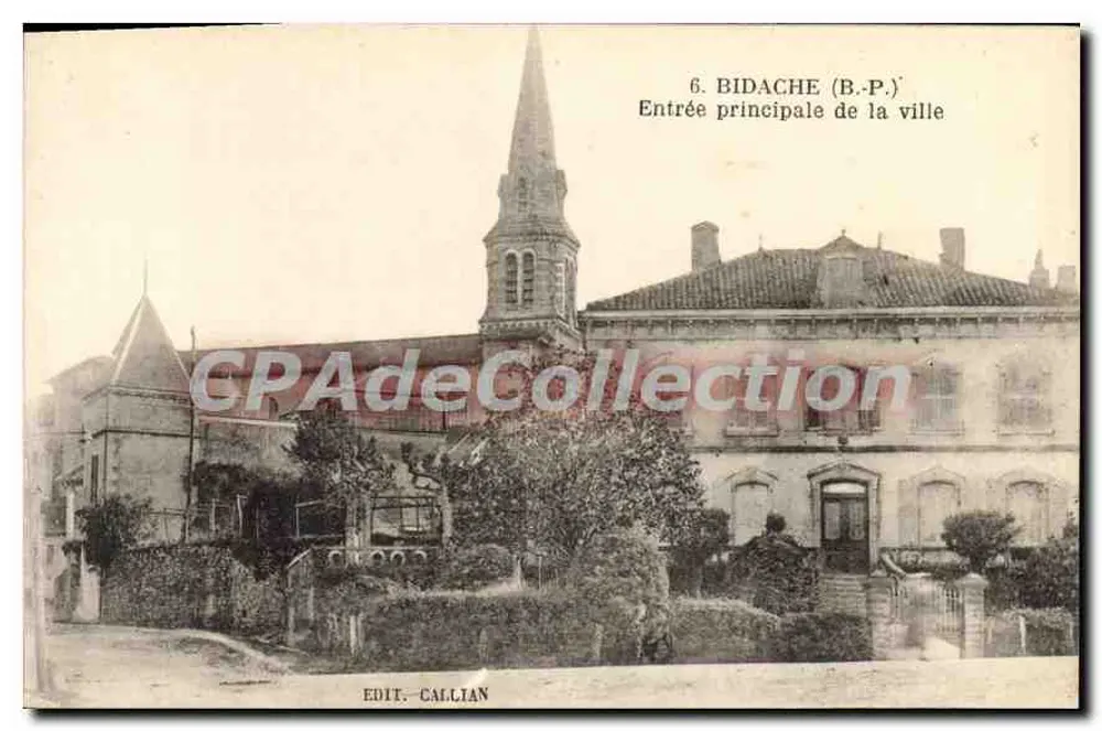 Bidache (B.P.) — Haupteingang der Stadt — Edit. Callian, n°6 - Vorderseite