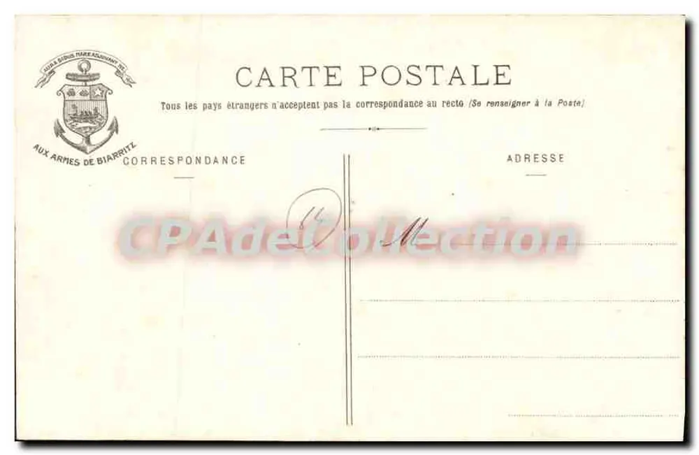 Biarritz - A Rampa móvel na Grande Praia — Eng. Pacault, editor-fotógrafo, Biarritz, n°41 - Verso