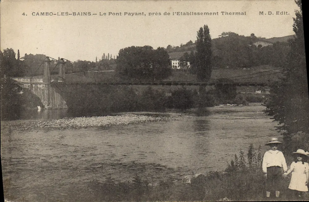 Cambo-les-Bains — Der Bezahlbrücke, in der Nähe der Thermalanlage — M.D. Edit. - Vorderseite