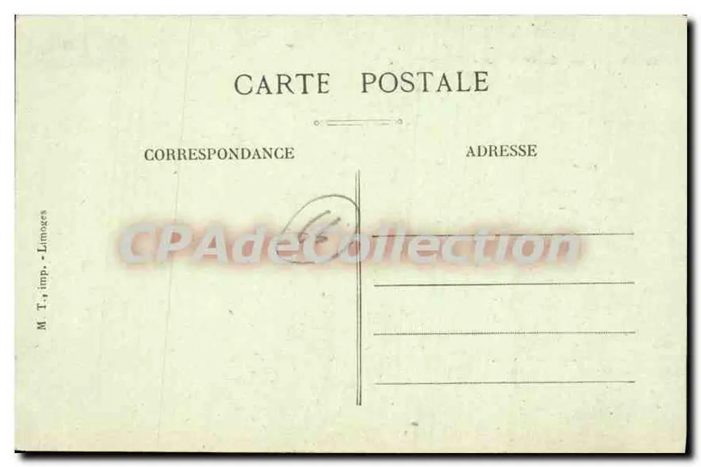Salies-de-Béarn — Casa di Jeanne d'Albret — editore M.T. imp. Limoges, n°23 - Verso