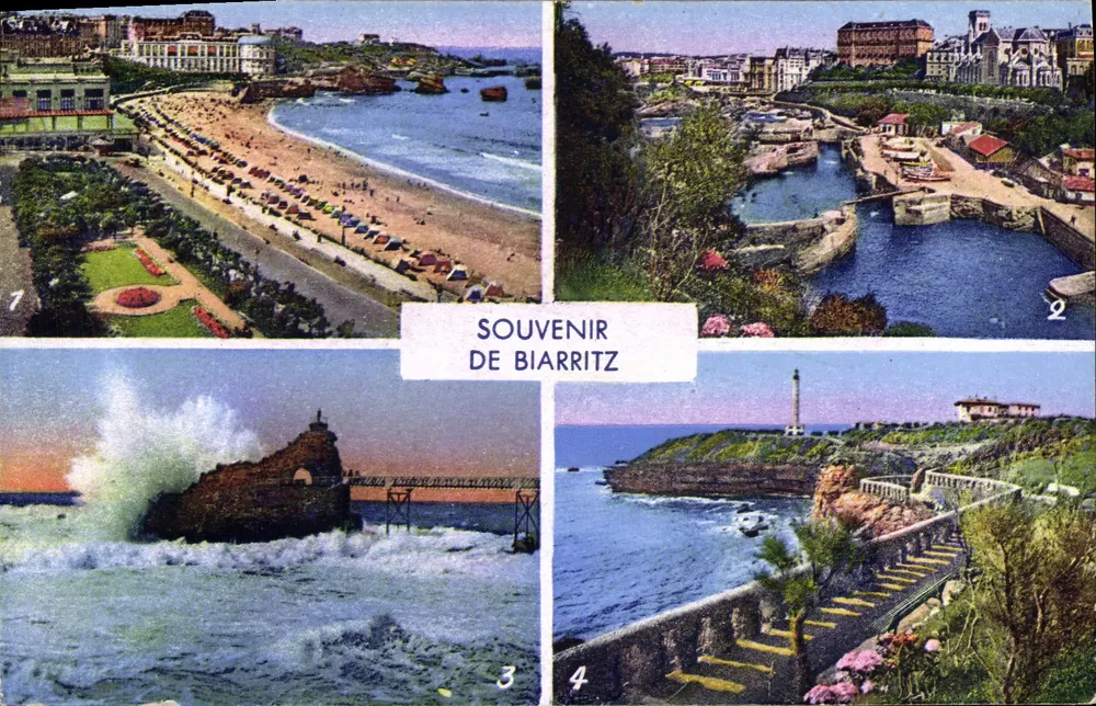 Biarritz — Lembrança de Biarritz — Berjaud Edit. Bordeaux Tito - Frente
