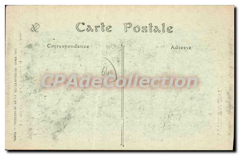 Bayonne — Der Mayou-Brücke und die Kathedrale — Verlag: Phot. Néerlandais, Paris, Nr. 253 - Rückseite