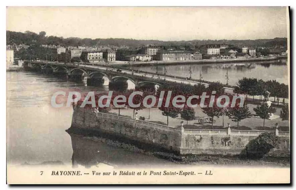 Bayonne — Ansicht des Réduits und der Brücke Saint-Esprit — L.L. - Vorderseite