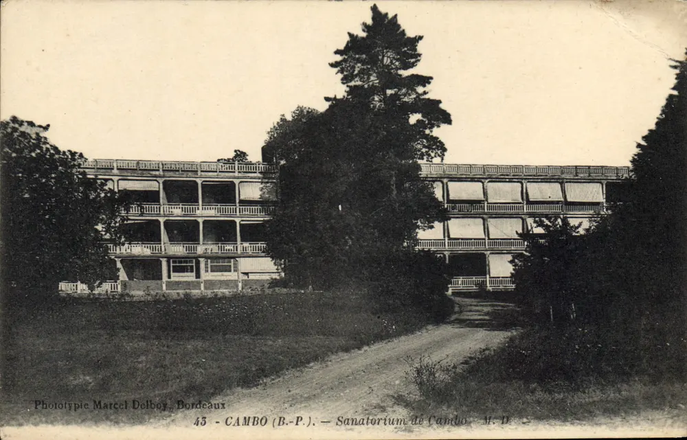 Sanatório de Cambo — Cambo (B.-P.) — Fototipia Marcel Delboy, Bordeaux - Frente