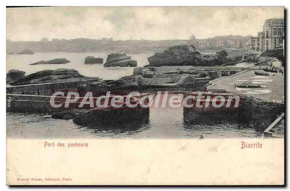 Port rybacki — Biarritz — Kunzali bracia, wydawcy, Paryż - Awers
