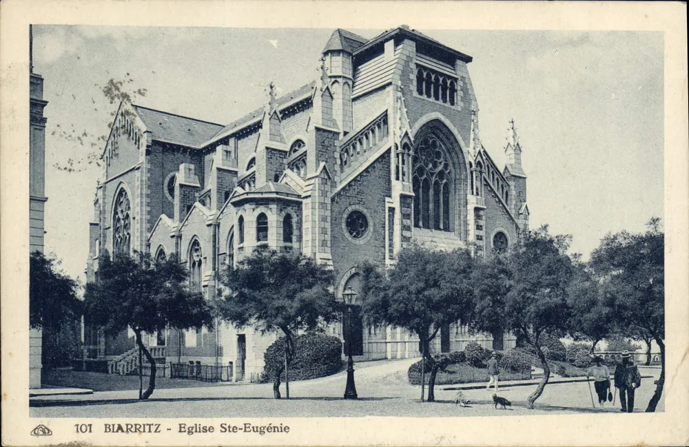 Biarritz - Katedra św. Eugenii — karta pocztowa nr 101 - Awers