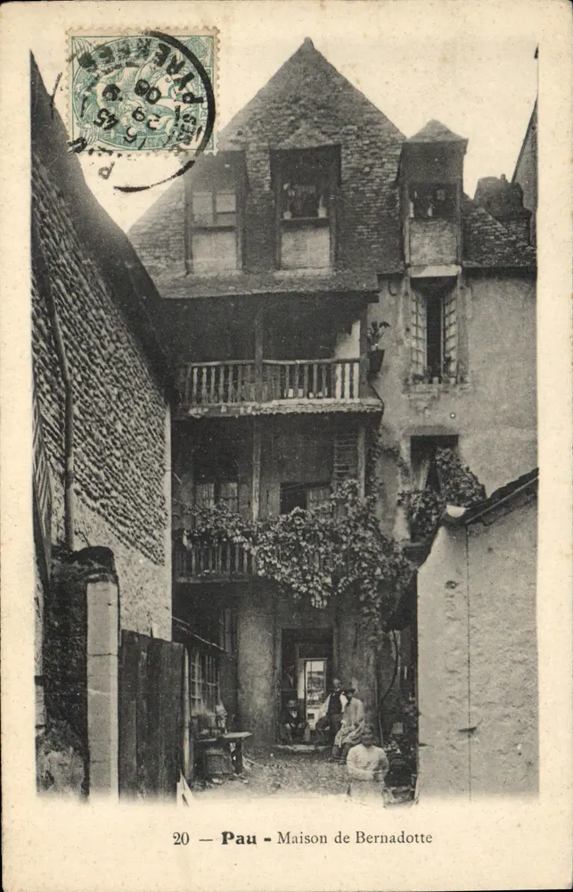 Pau — Casa de Bernadotte — Editor desconhecido, n° 20 - Frente