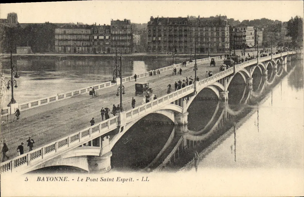 Bayonne - O Ponte Saint Esprit — LL, n°5 - Frente