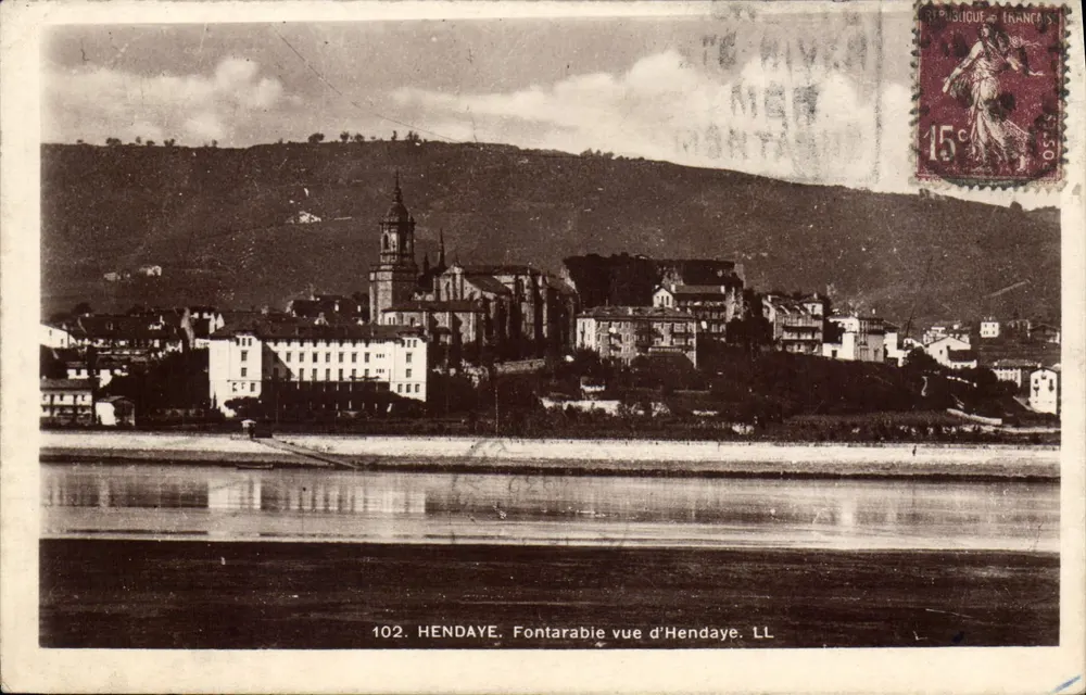 Hendaye - Vue de Fontarable depuis Hendaye — LL, n°102 - Frente