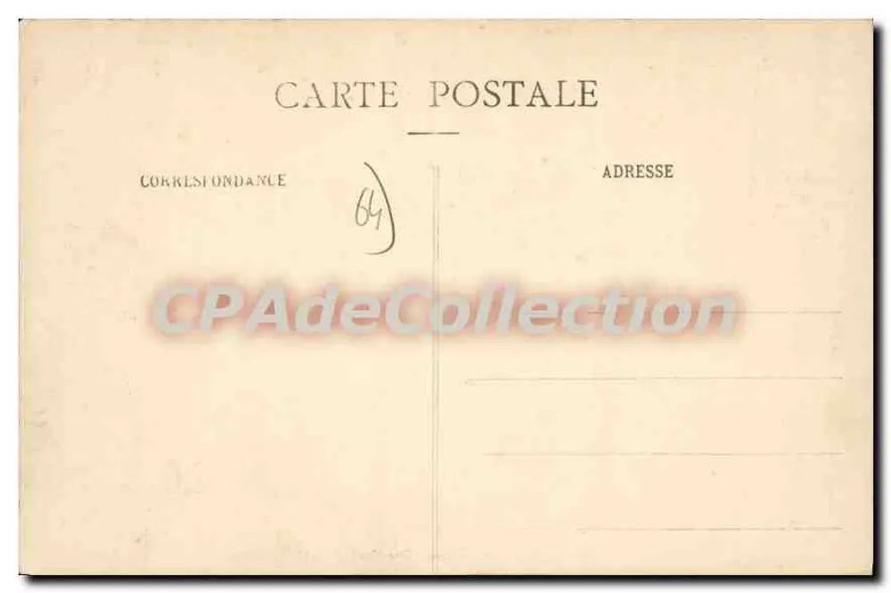 PAU - Allgemeiner Blick (Nordwestseite) — Verlag: Galeries Modernes, Nr. 6 - Rückseite