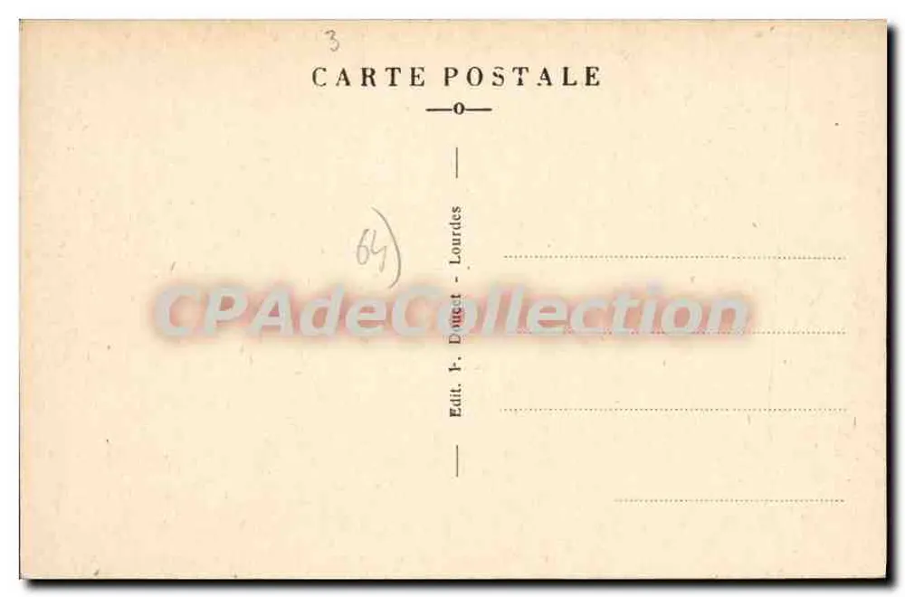 Biarritz — A Praia — P.D. - Verso