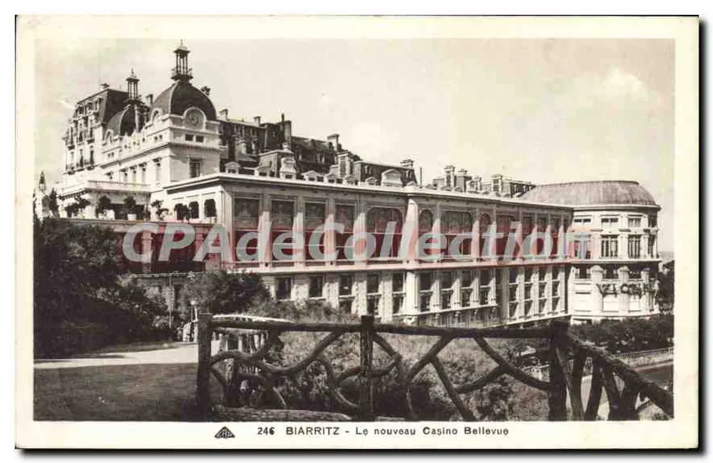 Biarritz - Le nouveau Casino Bellevue — Vintage Postcard/Antike Ansichtskarte n°246, Verlag Cie des Arts Photomécaniques - Vorderseite