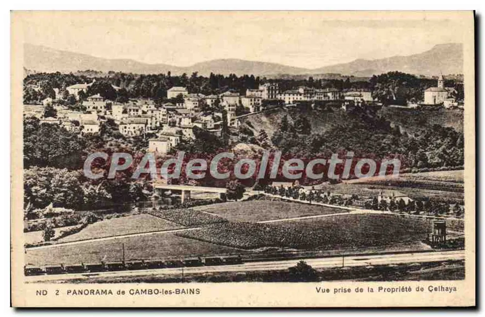 Panorama von Cambo-les-Bains — Ausblick vom Gut Cèlhaya — Nr. 2 - Vorderseite