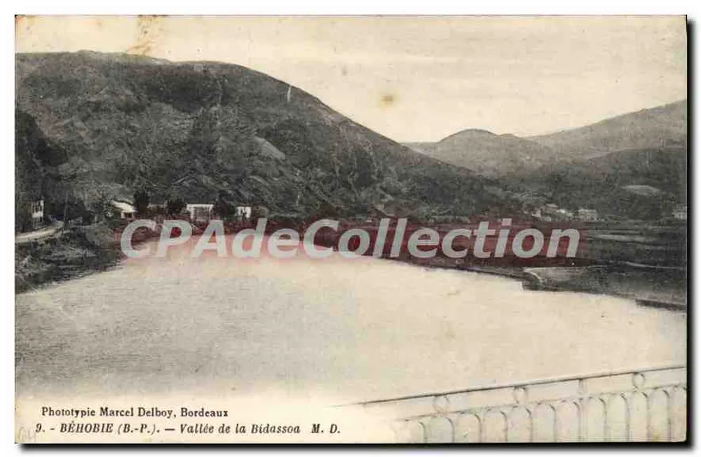 Valle de la Bidassoa — Fototipia Marcel Delboy, Burdeos — n°9 - Anverso