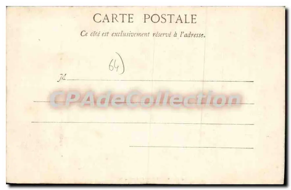 Eaux Chaudes (B.-P.) - Cachoeira do Pont d'Enfer — G. Poudarré e filhos, editor, Ortíoz (B.-P.), n°72 - Verso