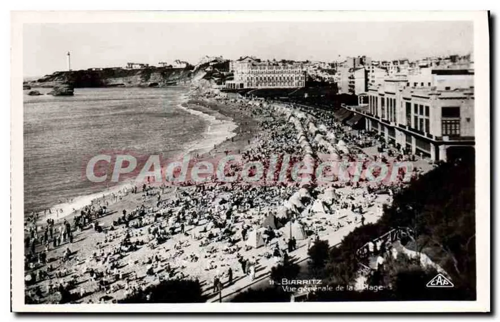 Biarritz — Vista geral da Praia — C.A.P. n° 11 - Frente