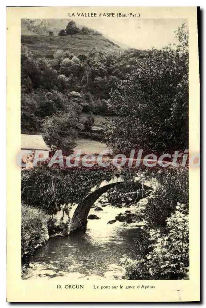 Die Schlucht von Aspe (Unter-Pyr.) — Die Brücke über den gave d'Aydus — Cardenivelle Editions in Belcaus - Vorderseite