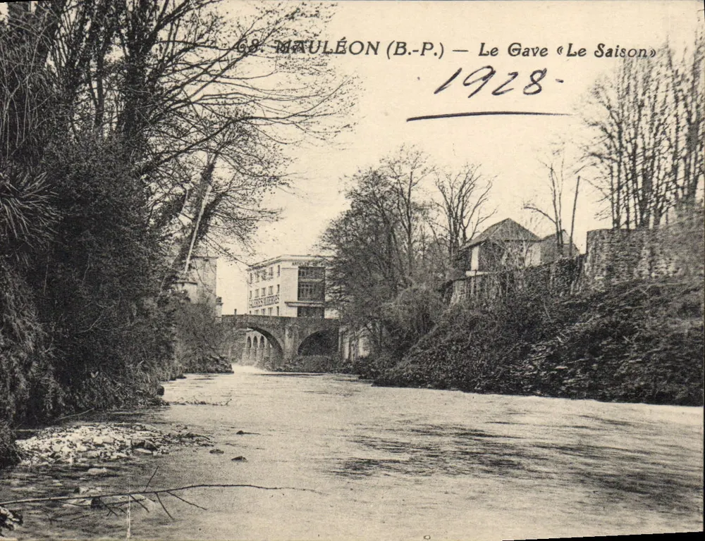 Saint-Mauléon (B.P.) — Uitzicht op de Gave « Le Saison » — Uitgave Édouard Garry - Voorkant