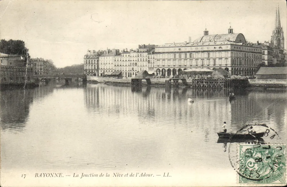Bayonne — Die Zusammenflussstelle der Nive und der Adour — LL. - Vorderseite