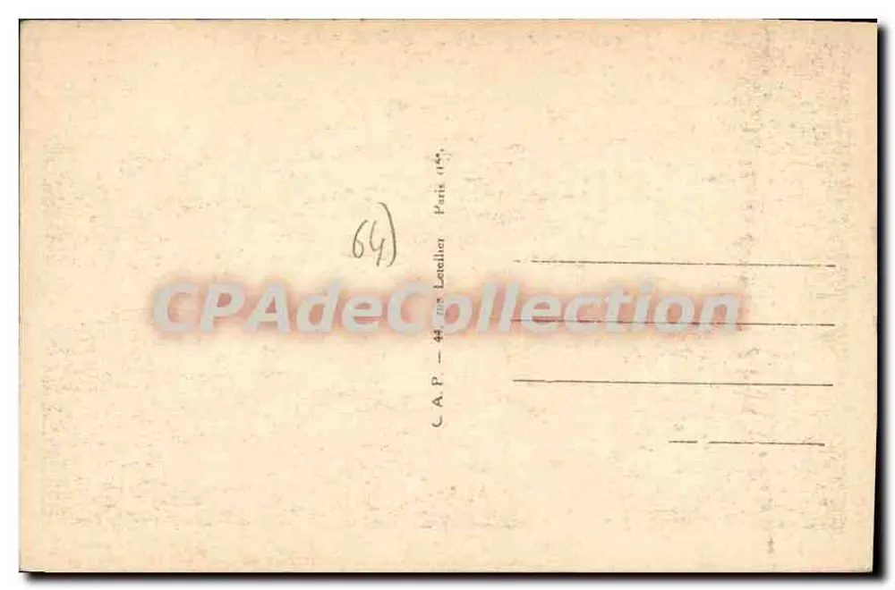 Bayonne — O Ponte St-Esprit — C.A.P. 44°, rua Latellier, Paris - Verso