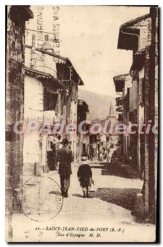 Saint-Jean-Pied-de-Port — Rue d'Espagne — Phototypie Marcel Deiboy - Vorderseite