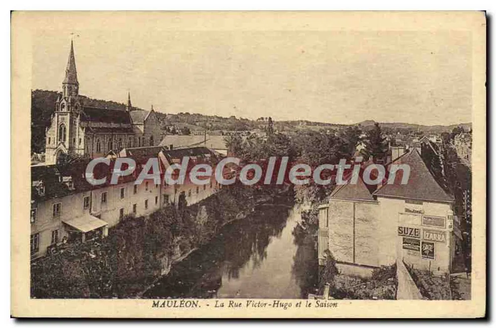Mauléon - Straße Victor-Hugo und das Saison - Vorderseite