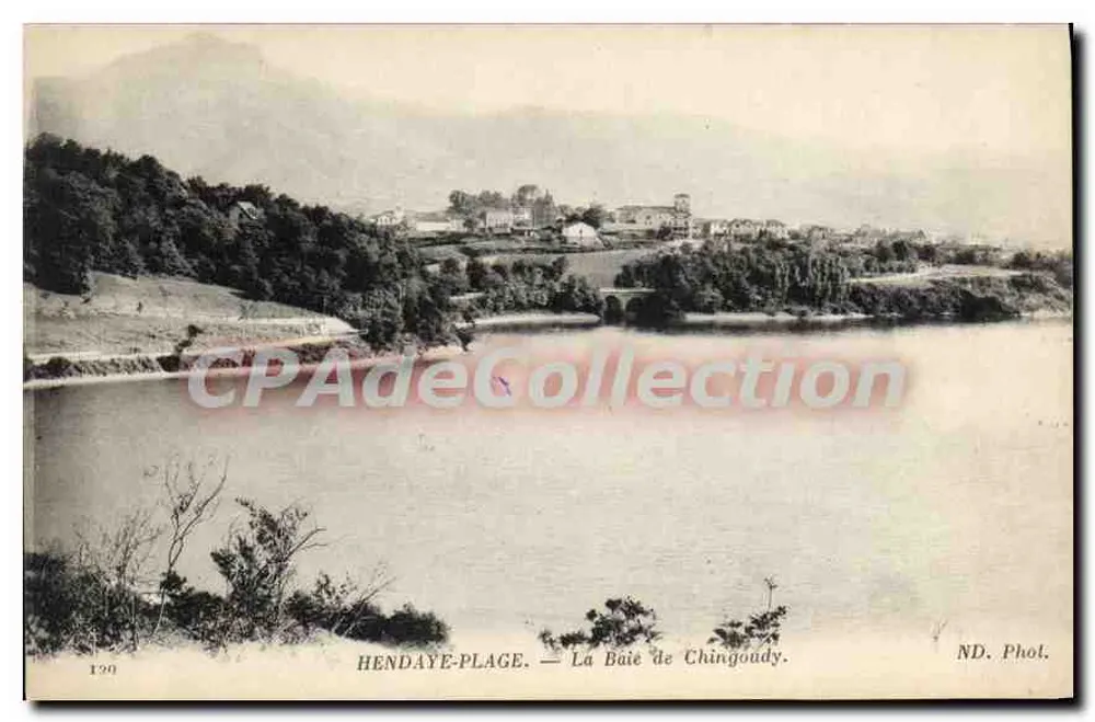 Hendaye-Plage — A Baía de Chingoudy — ND. Fot. - Frente