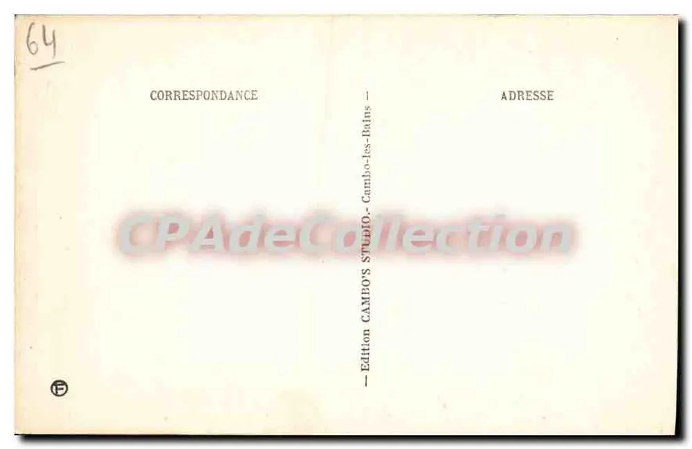CAMBO-les-BAINS (Basses-Pyrénées) — "Arnaga" — Ein Eckbereich des Patios - Rückseite