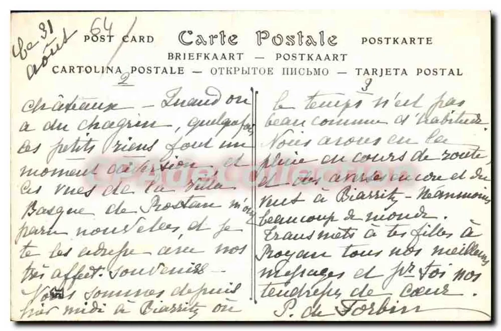 Garten der Villa Édmond Rostand in Cambo — Verlag Le Parterre Français, Nr. 2 - Rückseite