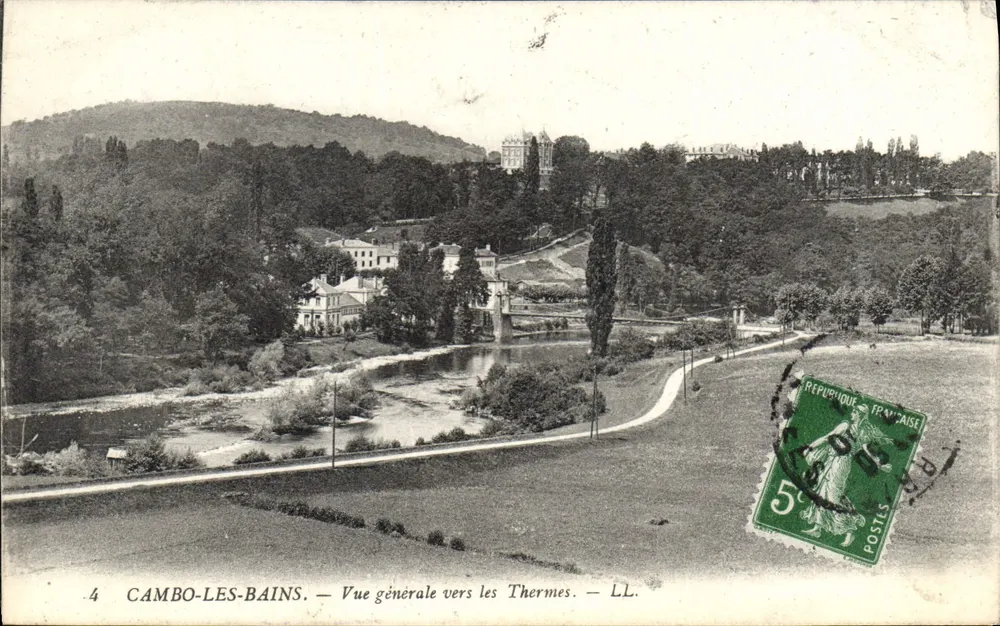 Cambo-les-Bains — Vista geral em direção aos Termas — LL. - Frente