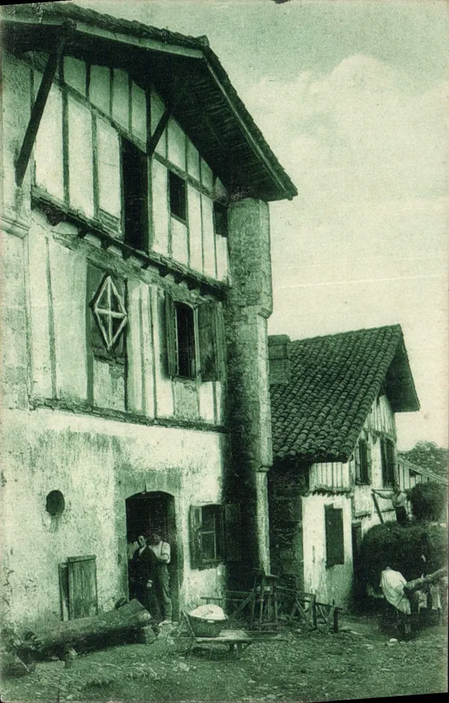 Casas Bascas no Velho Cambo — País Basco — Fototipia Mared Deloy, Bordeaux - Frente