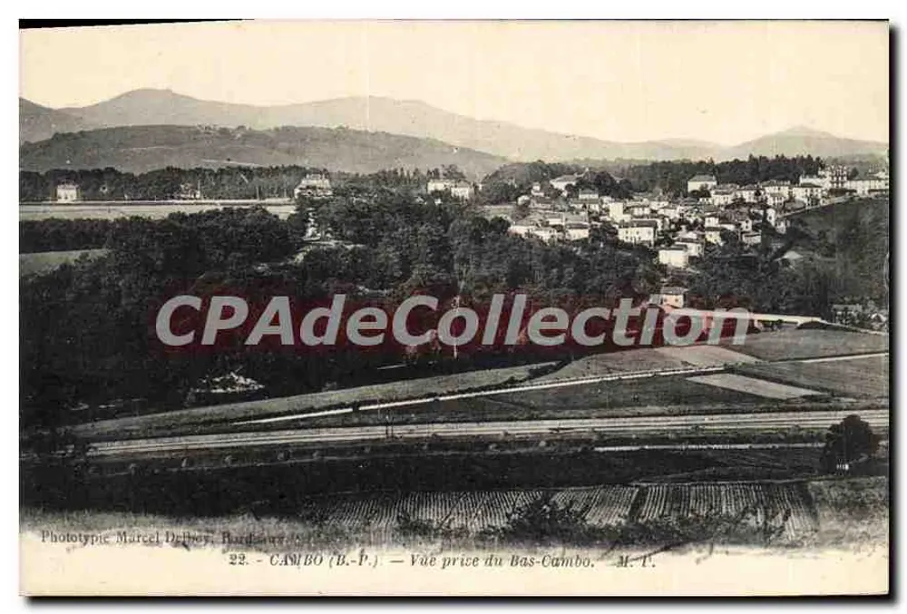Cambo (B.-P.) — Ansicht vom Bas-Cambo — Phototypie Marcel Delbory, Bordeaux - Vorderseite