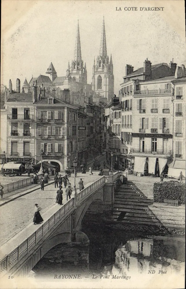Bayonne — O Ponte Marengo — A Cote d'Argent — ND Phot - Frente