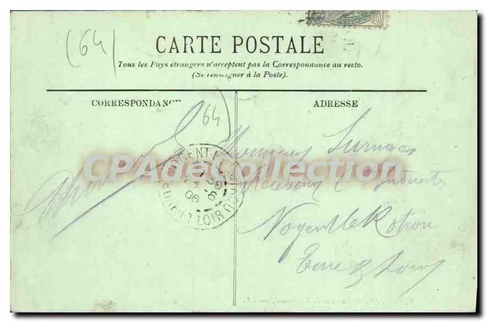 Biarritz — Uitzicht op de Boulevard — anoniem uitgever, nr. 166 - Achterkant