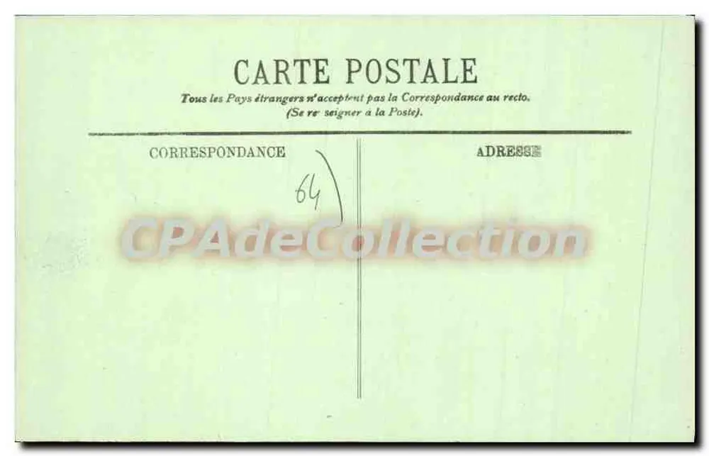 Biarritz — Igreja de Santa Eugênia — Saída da Missa — LL. — N° 126 - Verso