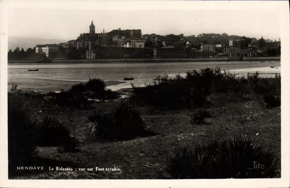 Hendaye — Die Bidassoa von Fontarrabie aus gesehen — Tito - Vorderseite