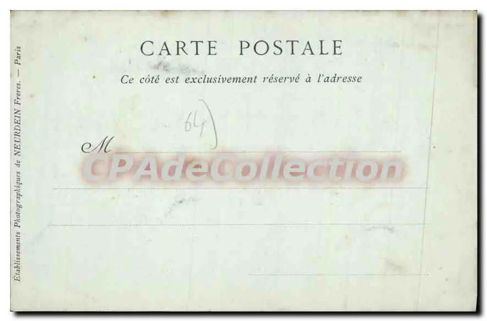 Béhobie — Die Insel der Konferenz, an der der Pyrenäenvertrag unterzeichnet wurde — Sammlung ND Phot - Rückseite