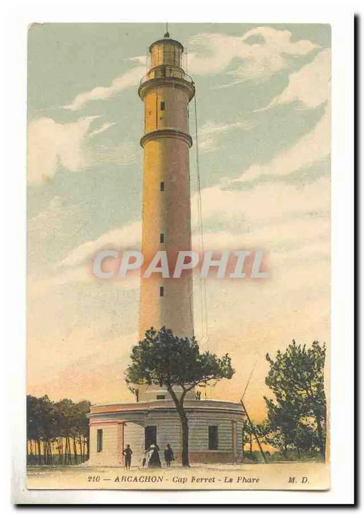 Arcachon - Cabo Ferret - O Farol — M. D. n° 210 - Frente