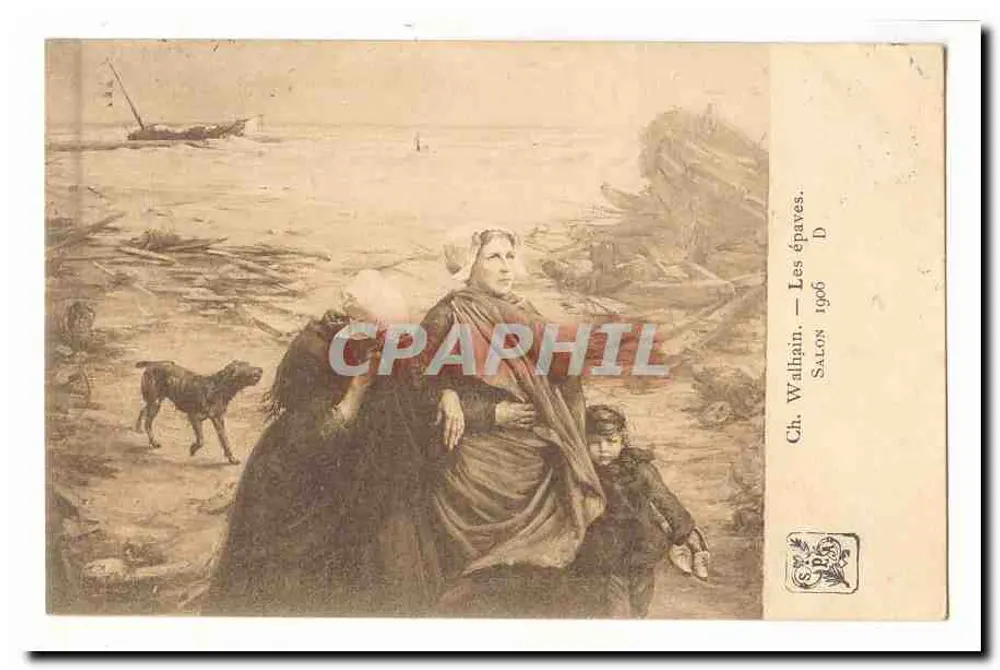 Die Wracks — Ch. Wallhain — Salon 1906 - Vorderseite