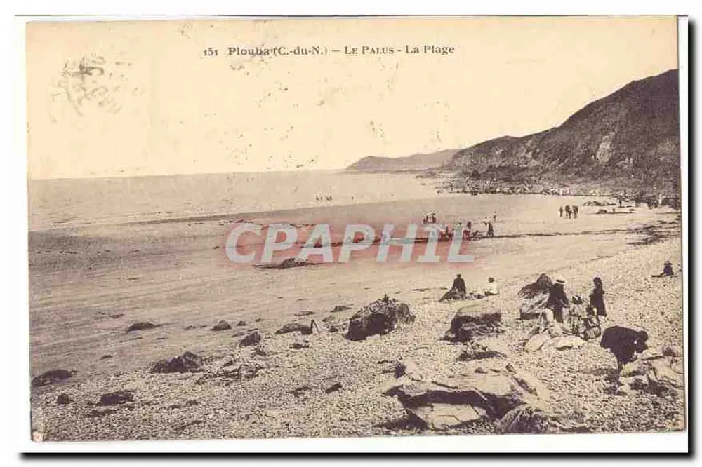 Plouharnel - Le Palus - La Plage — Bilhete postal antigo n°151 - Frente