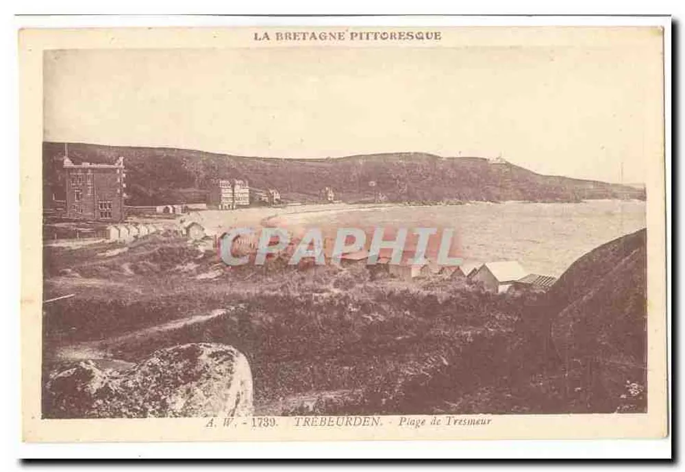 Strand von Tresmeur — Die pittoreske Bretagne — A.W. - 1789 - Vorderseite
