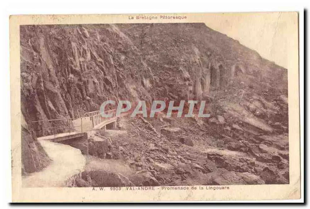A Bretanha Pitoresca — Caminhada na Lingouare — A. W. 9803 - Frente
