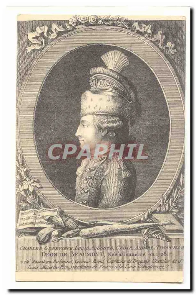 Charles Geneviève Louis Auguste César André Tino de Beaumont — Rechtsanwalt im Parlament, königlicher Rat, Hauptmann der Dragoner, Kammerherr von Louis XV — gerahmte Gravur - Vorderseite