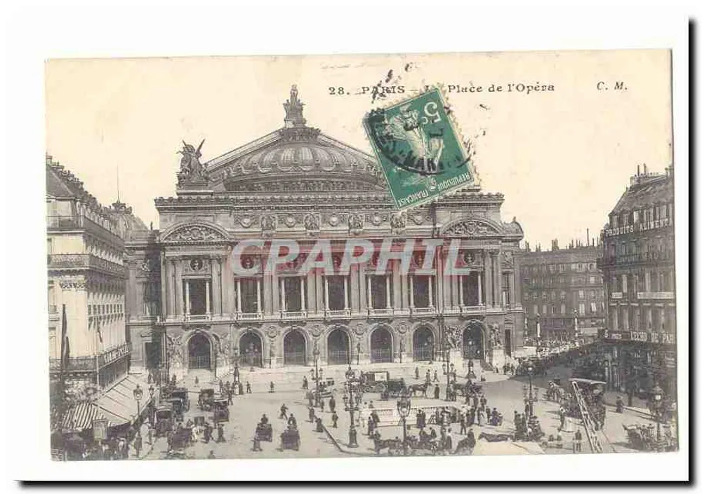 Paris — Praça da Ópera — C.M. n°28 - Frente